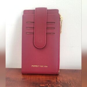 OIDERY RFID Card Holder Wallet for Women Slim Bifold Zipper Card Organizer